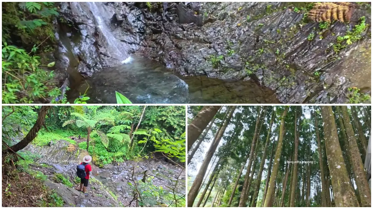 Pesona Curug Citaman yang berlokasi di Sukabumi. (Foto: Kanal YouTube @bangedhyompong)
