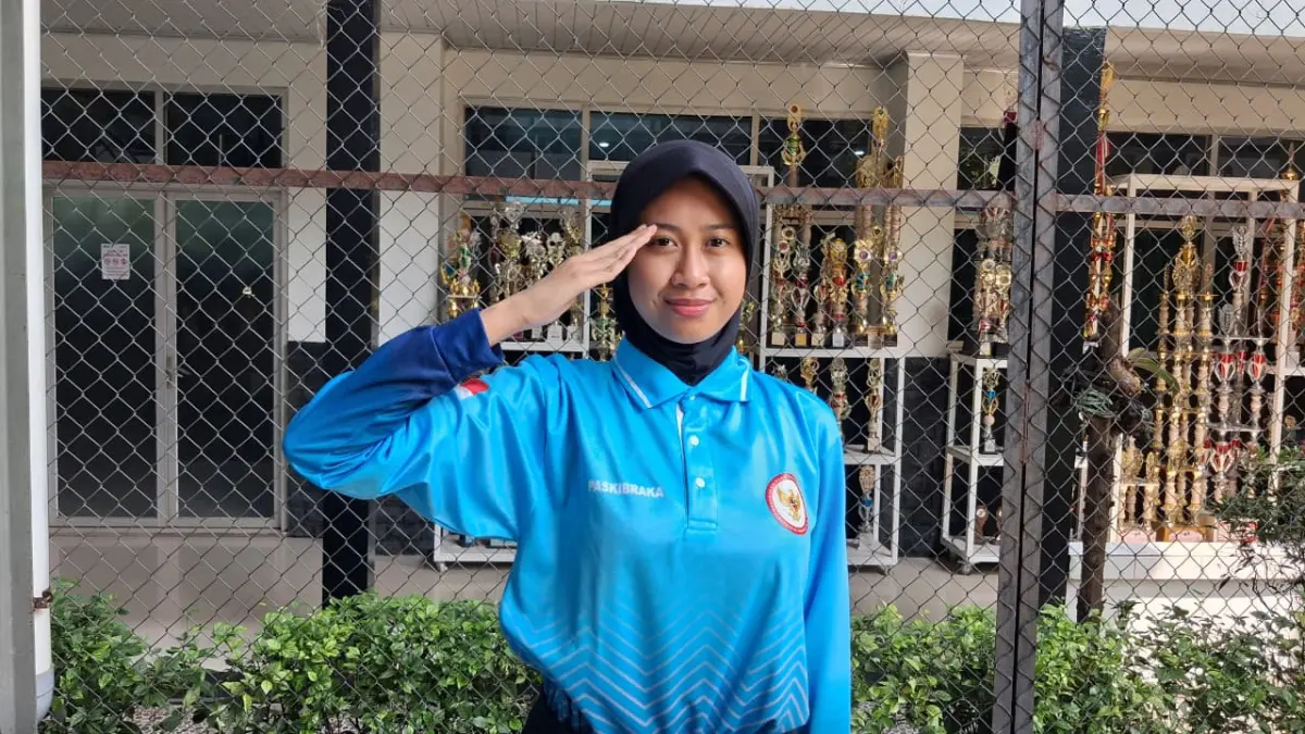 Aisha Calista Permata, Siswi SMAN 1 Cileungsi Bogor yang berhasil lolos menjadi Paskibraka tingkat pusat tahun 2026. (Foto: Muhammad Ali/Radar Bogor)