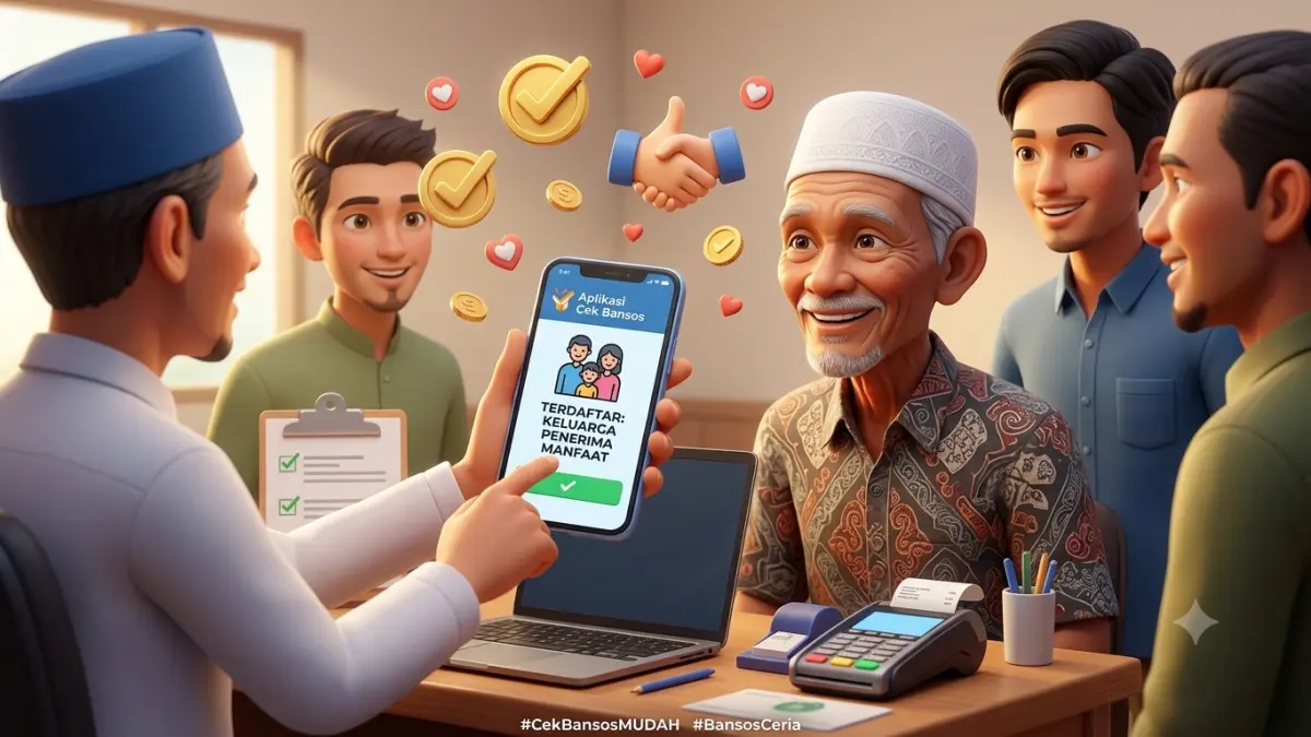 Ilustrasi skema penyaluran bansos tahap 3. (YouTube Kemensos RI/Diolah oleh Gemini AI) 