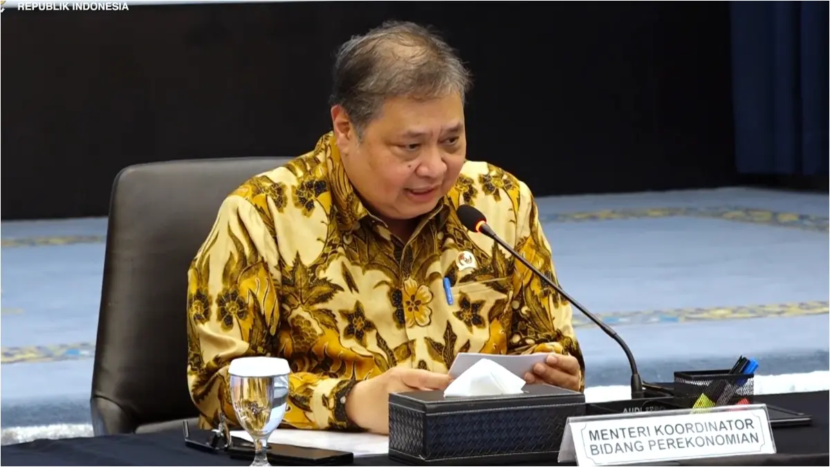 Menteri Koordinator Bidang Perekonomian Airlangga Hartarto. (Foto: YouTube PerekonomianRI)