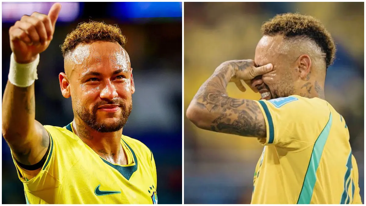 Neymar menangis terharu selepas kembali merumput bersama timnas Brasil. (Foto: Instagram @neymarjr)