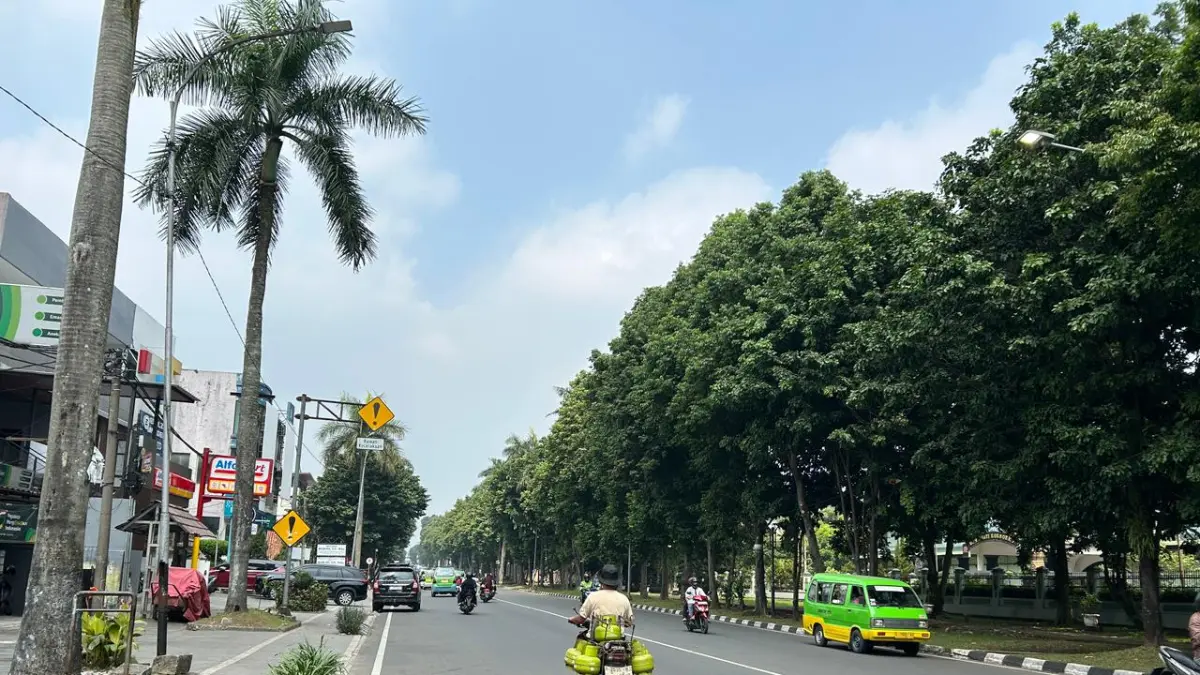 Ruas Jalan Sudirman. Area ini akan ditutup besok malam karena jadi lokasi event Helaran. (Foto : Fauzan/Radar Bogor)