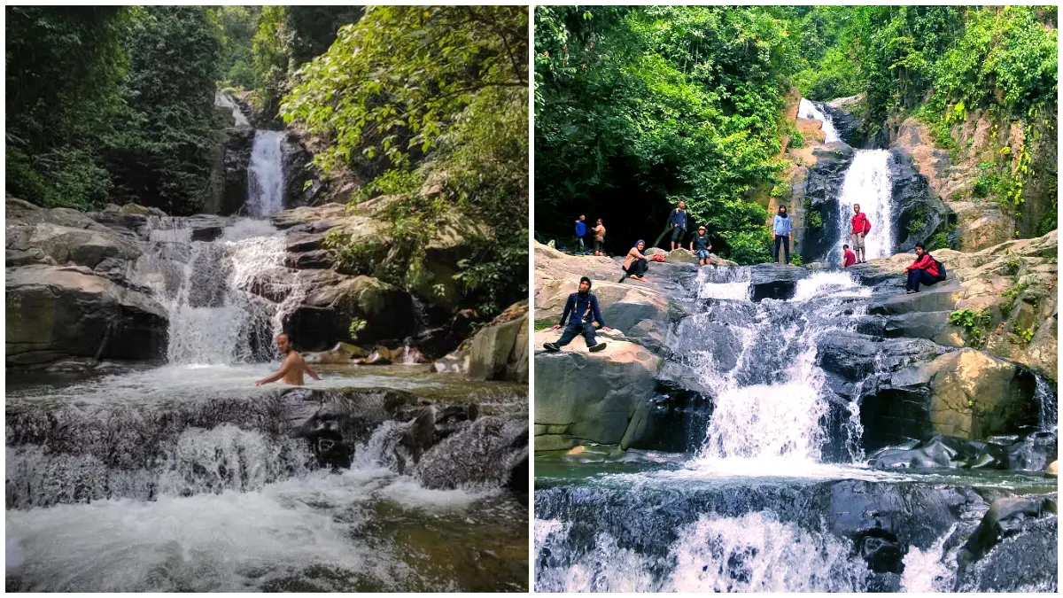 Suasana Curug Cilalay, Cariu Bogor (Foto: Facebook Enjoy Bogor dan Backpacker Jakarta)