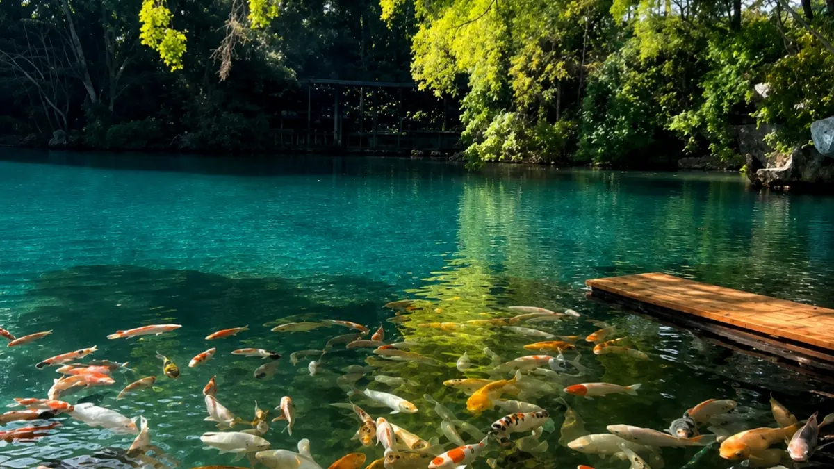 Telaga Biru Cirerem. (Foto:Instagram @telagabirucireremofficial)