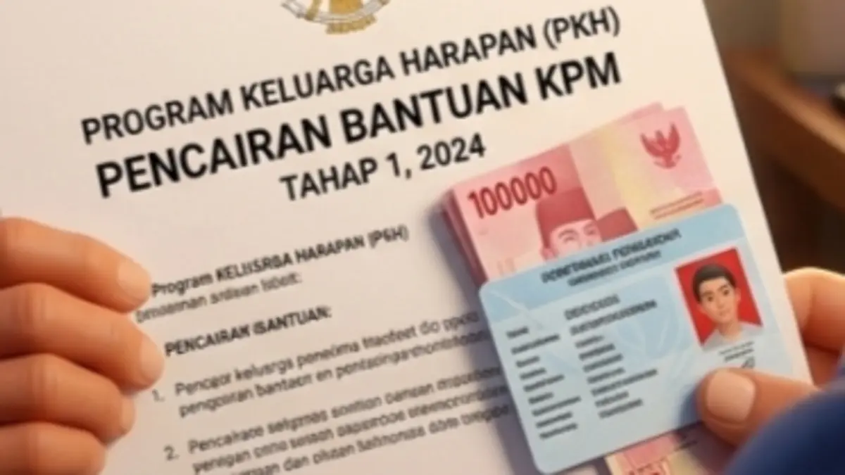Ilustrasi KTP KPM bansos. (YouTube Kemensos RI/Diolah oleh Gemini AI) 