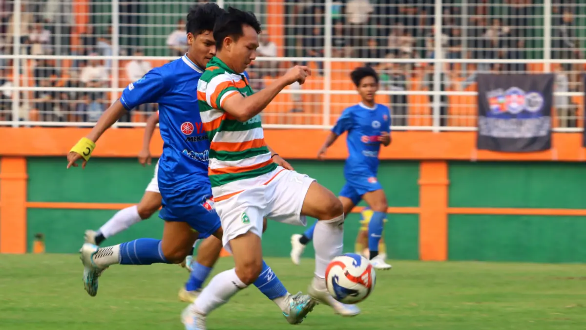 Pertandingan persahabatan antara Persikabo vs PSB Bogor dalam memperingati HJB ke-544 di Stadion Persikabo Bogor, Cibinong Sabtu, 27 Juni 2026. (Hendi Novian/Radar Bogor)