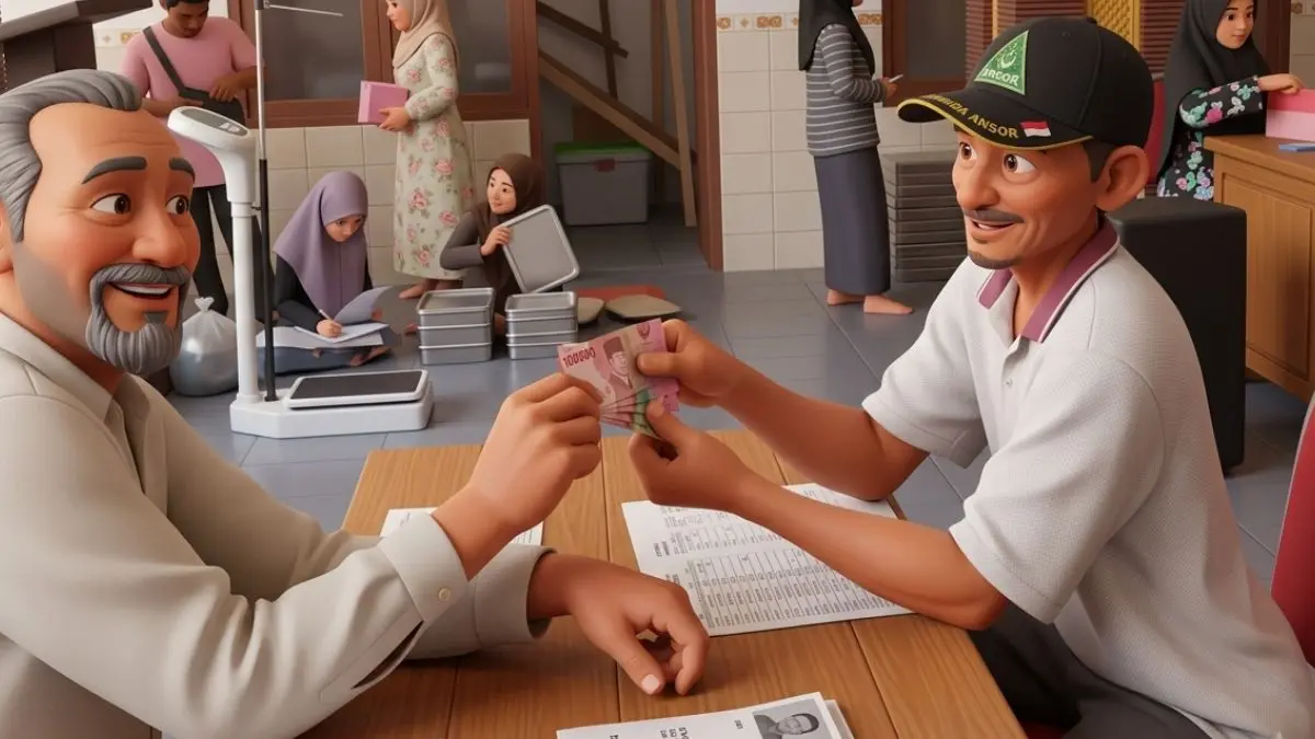Ilustrasi penyaluran bansos PKH dan BPNT (Instagram @desabulutengger diolah oleh Gemini AI)