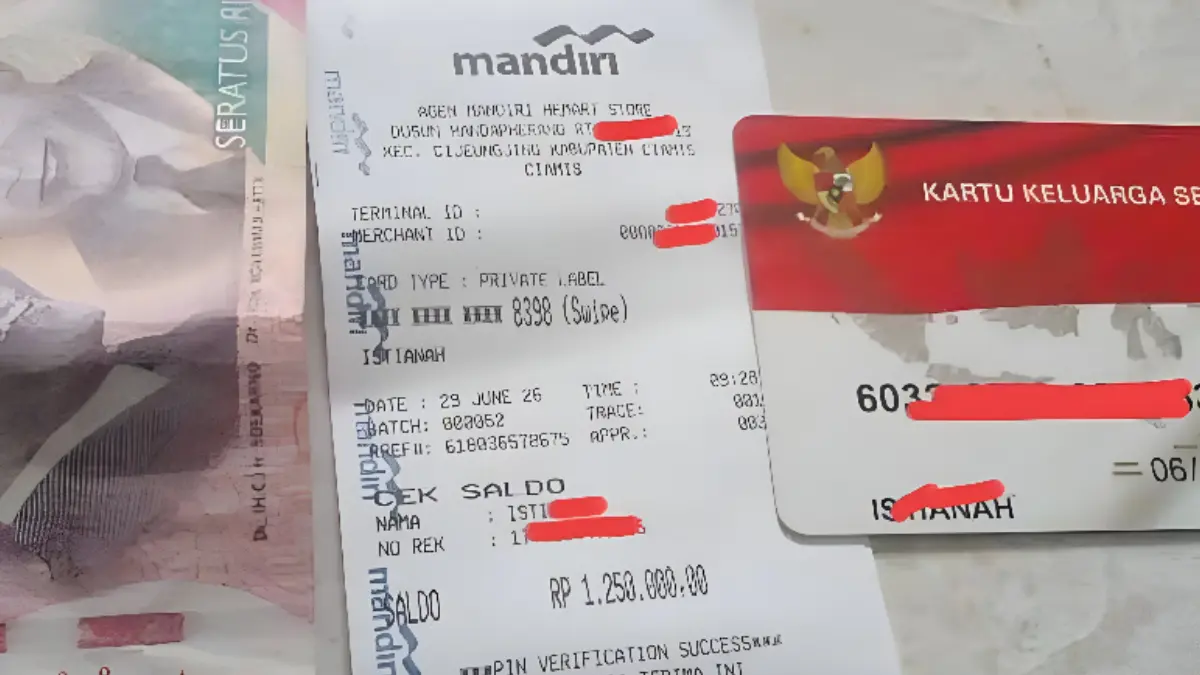Bukti Pencairan Bansos PKH 29 Juni 2026. (Foto: YouTube Arfan Saputra Channel)