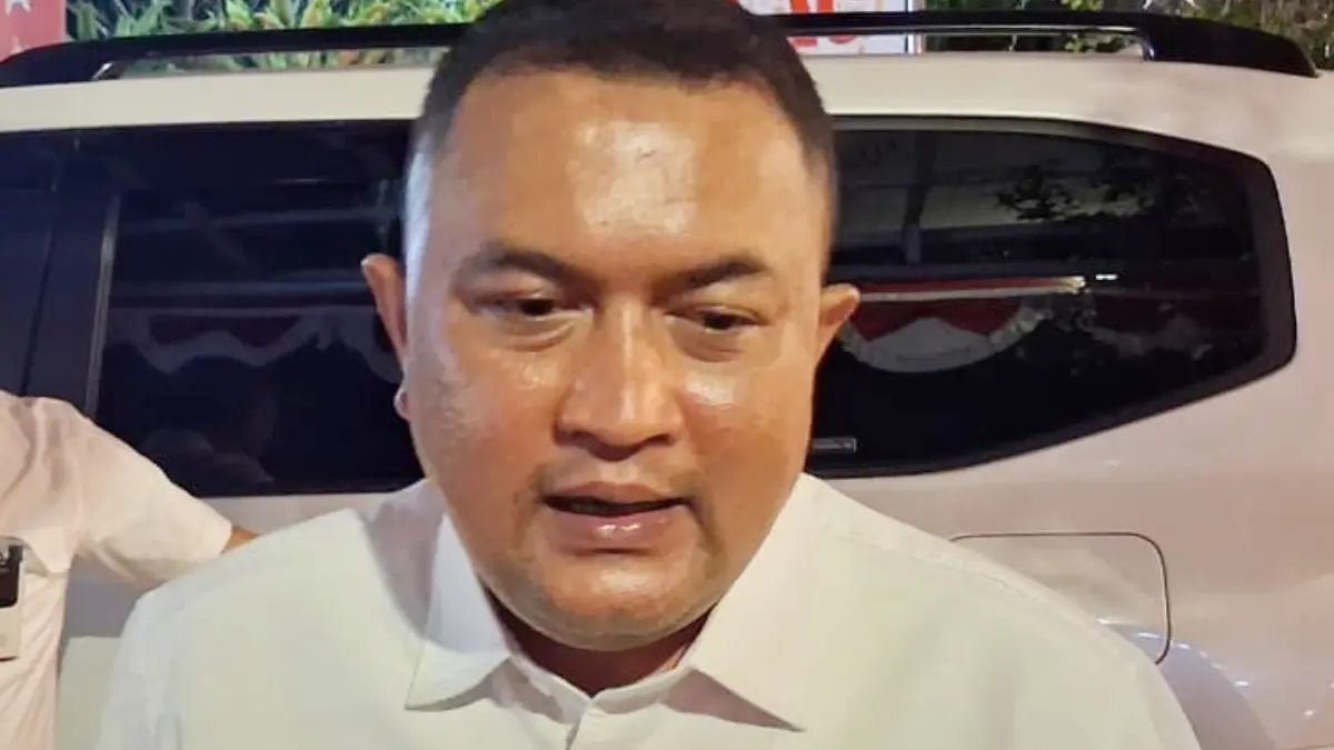 Bupati Bogor, Rudy Susmanto saat menyampaikan keterangan kepada wartawan. (Muhammad Ali/Radar Bogor)