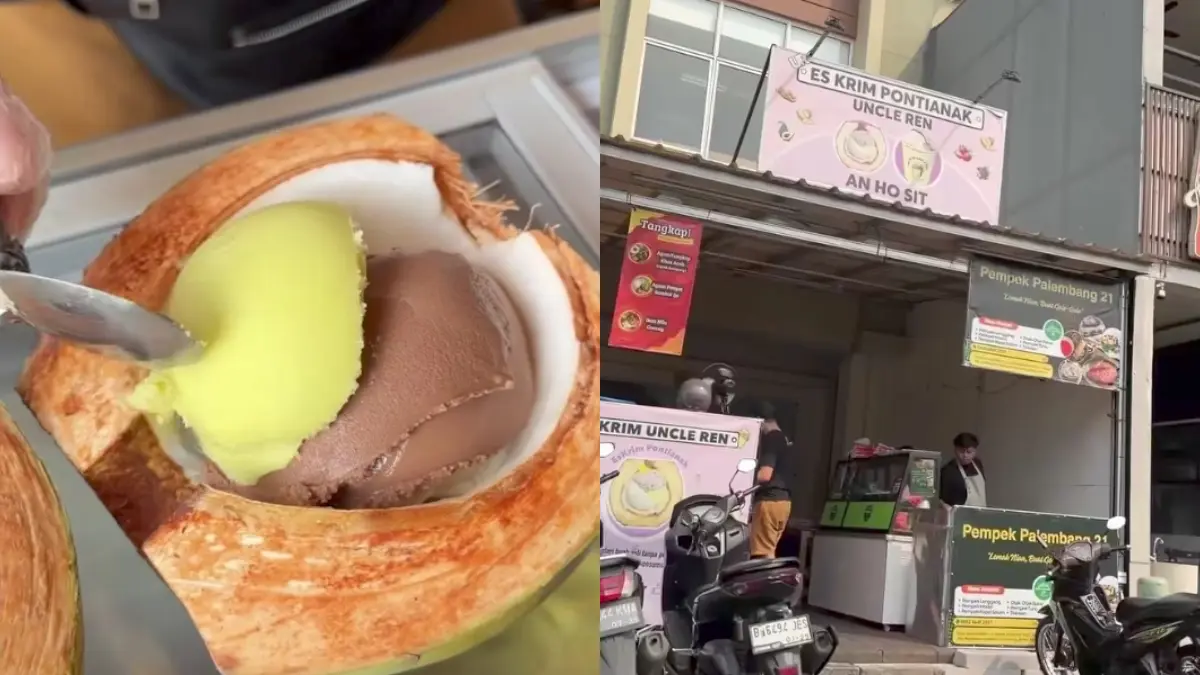 Es krim Pontianak Uncle Ren di Gading Serpong. (Foto: Instagram @amritsaraje)
