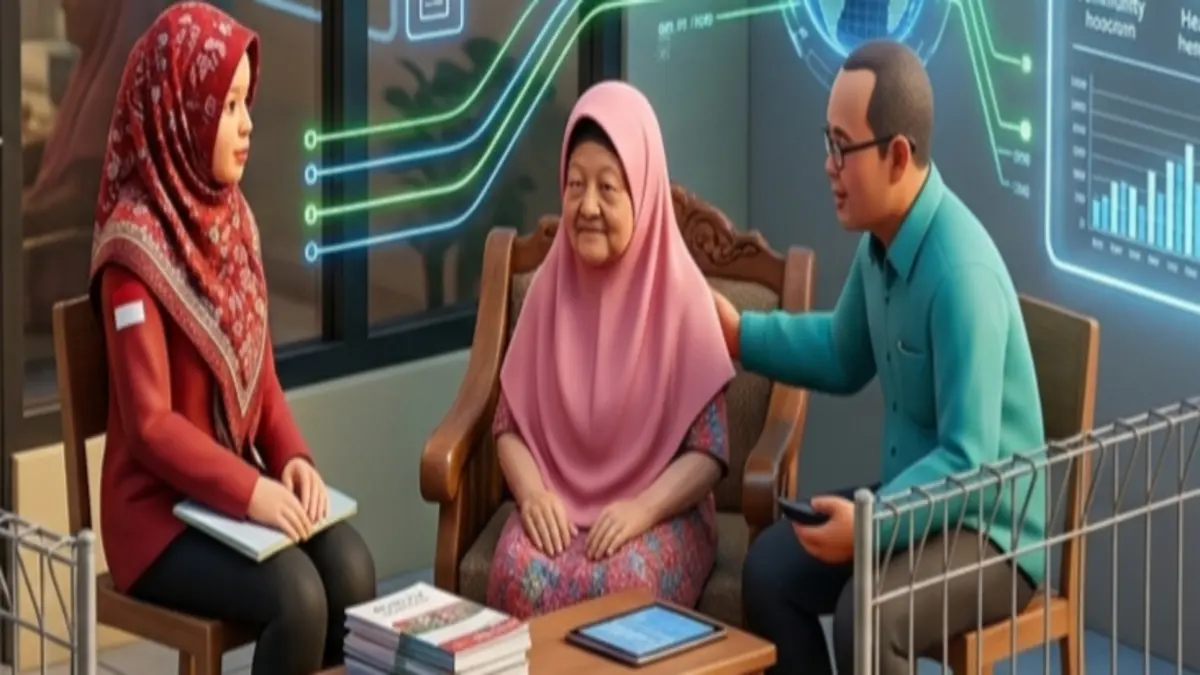 Ilustrasi pencairan bansos Juli 2026. (YouTube Kemensos RI/Diolah oleh Gemini AI) 