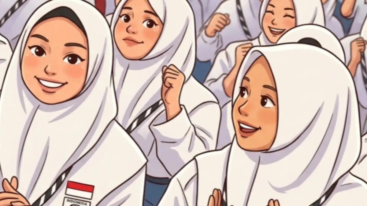 Ilustrasi bantuan PIP untuk siswa sekolah. (Instagram @kemensosri/Diolah oleh Gemini AI) 