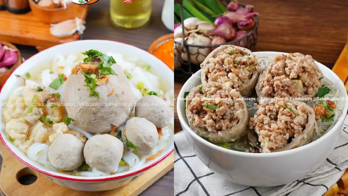 Menu di Bakso PMI Bogor. (Foto: Instagram @bakso_pmi)