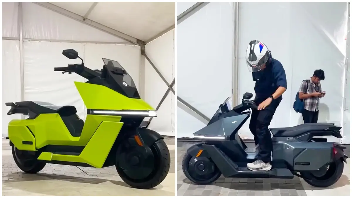 OMO X Balance, mMotor listrik mewah dengan desain yang futuristik dan modern. (Foto: kanal YouTube OTOMOTIF TV)