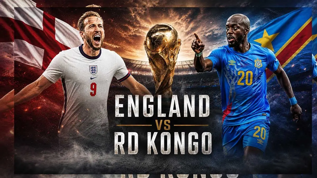 Inggris bakal menghadapi Kongo pada babak 32 besar Piala Dunia 2026.