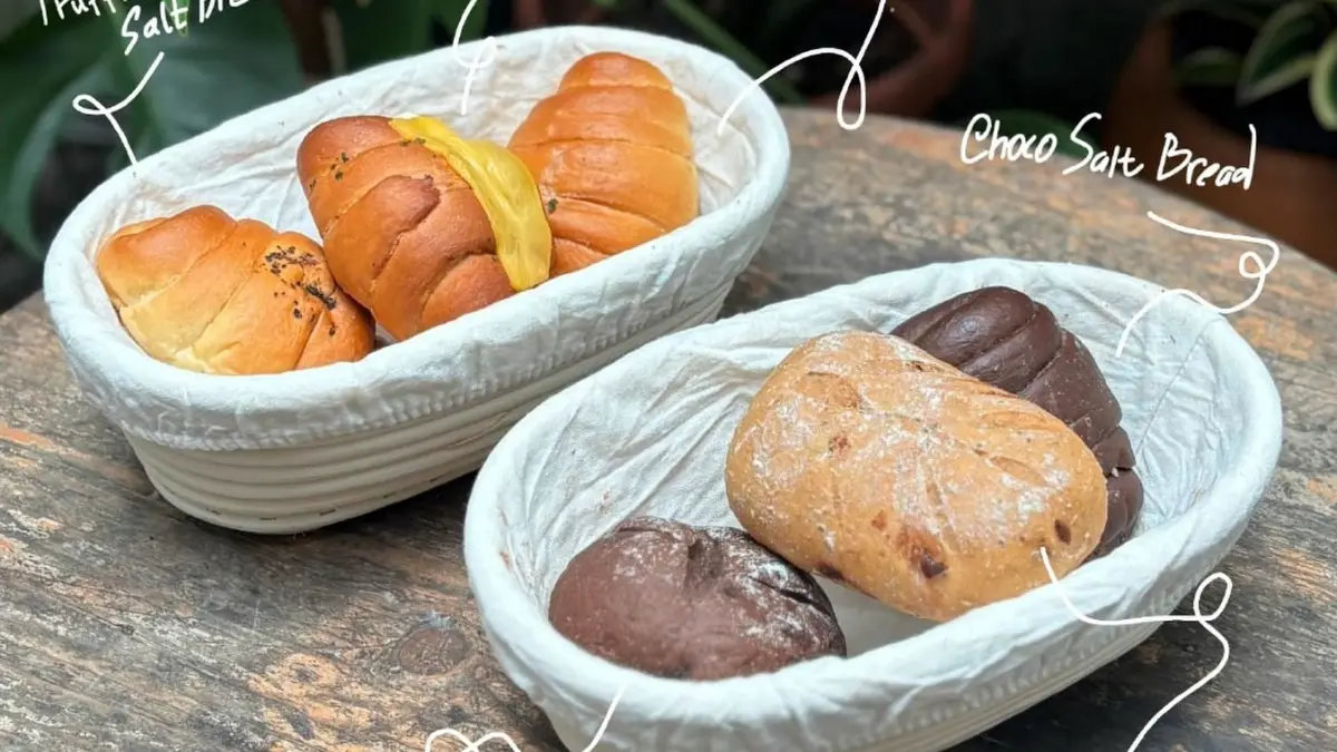 Macam-macam salt bread yang ada di Awal Mula Coffee Bogor. Foto: Instagram