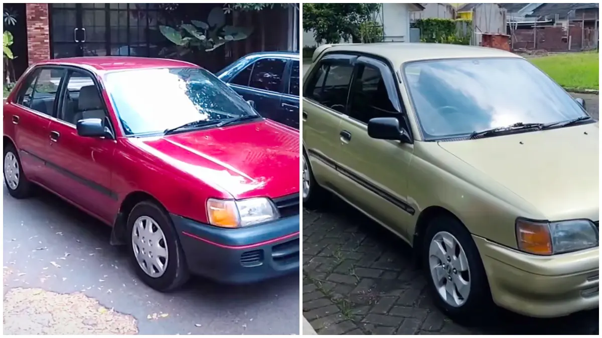 Mobil Toyota Starlet Kapsul dengan tampilan retro namun tetap kekinian. (Foto: Kanal YouTube Starter Pagi)
