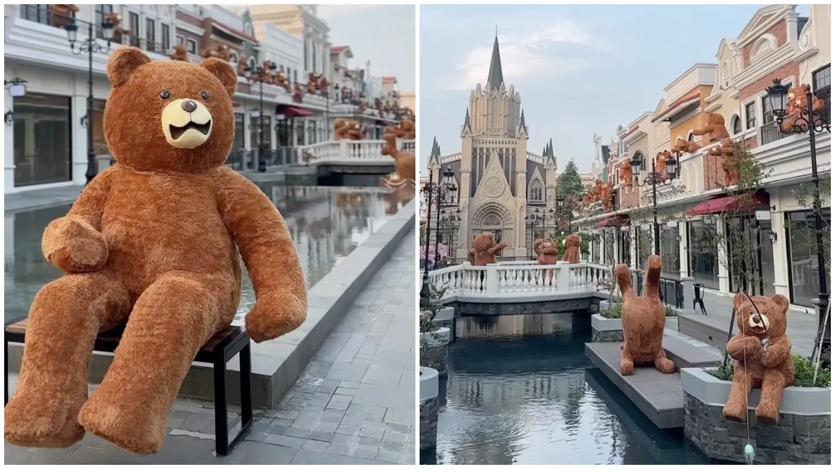 Suasana Bear Town di La Vela Green Lake City, Tangerang. (Foto: Instagram @lavelagreenlake)