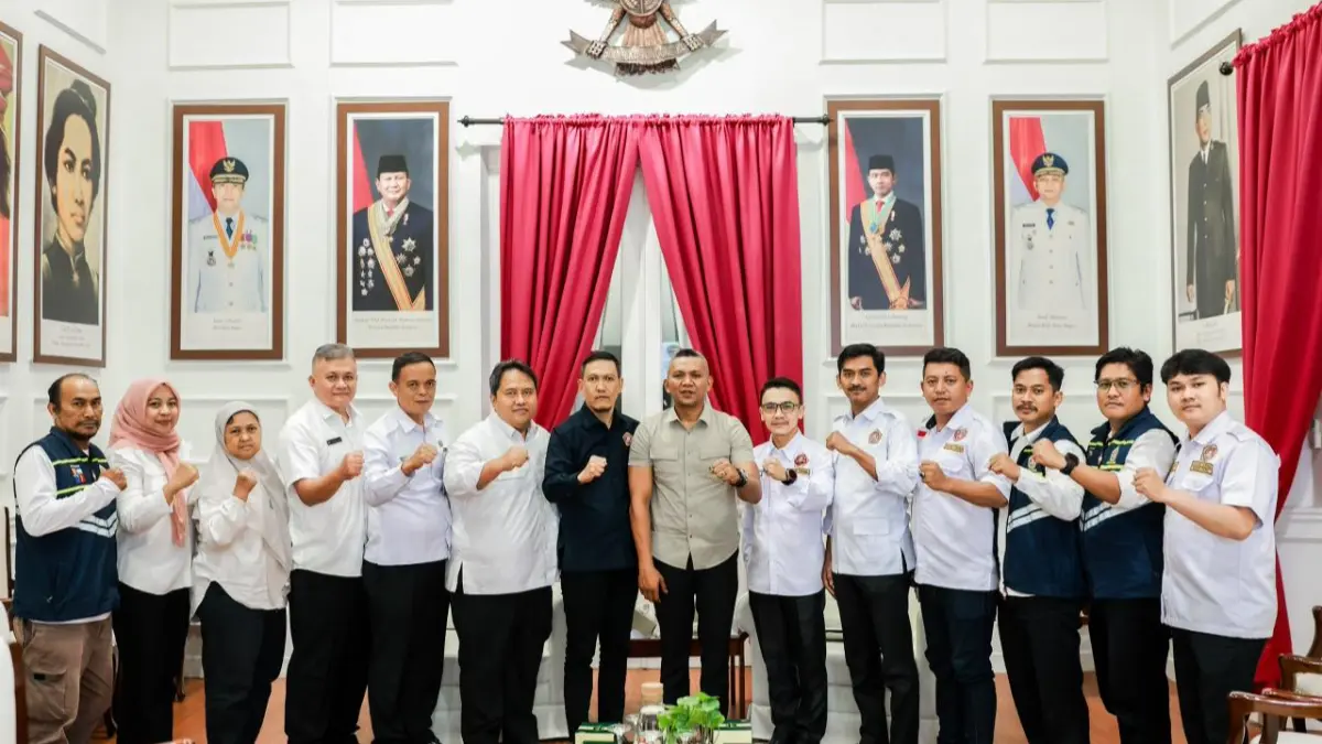 Wakil Wali Kota Bogor Jenal Mutaqin menghadiri rapat koordinasi persiapan Orientasi Kepemimpinan dan Kaderisasi (OKK) Karang Taruna se-Kota Bogor bersama jajaran Pemkot dan pengurus Karang Taruna. (Dok. Karang Taruna)