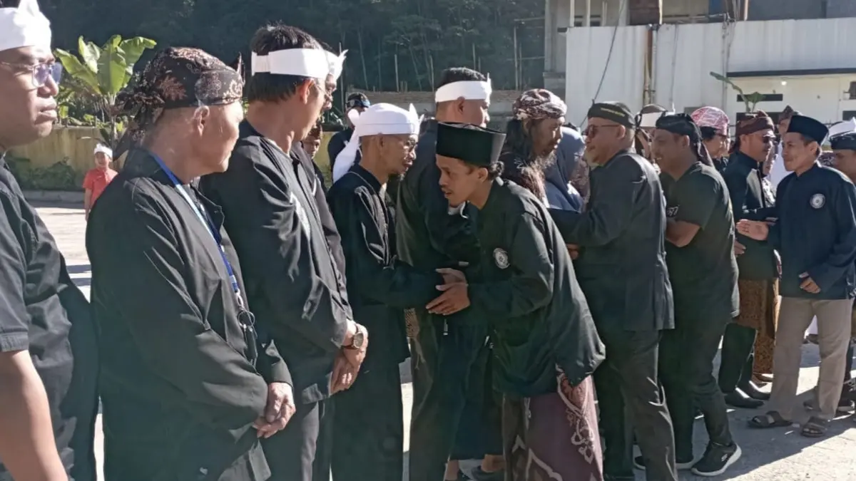 Warga Desa Puraseda, Leuwiliang menggelar Seren Taun Lembur Cigoong sebagai upaya pelestarikan warisan adat dan budaya Sunda, Rabu, 1 Juli 2026. (Dok. Kades Puraseda)