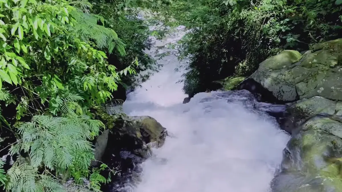 Wisata alam Curug Panjang Bogor. (Foto: YouTube Opal Raufal)