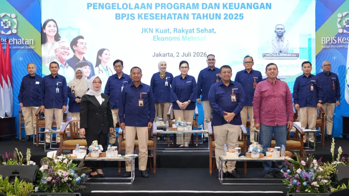 BPJS Kesehatan memaparkan kinerja Program Jaminan Kesehatan Nasional (JKN) sepanjang 2025 dalam Public Expose di Jakarta, Kamis, 2 Juli 2026. (Dok. BPJS Kesehatan)