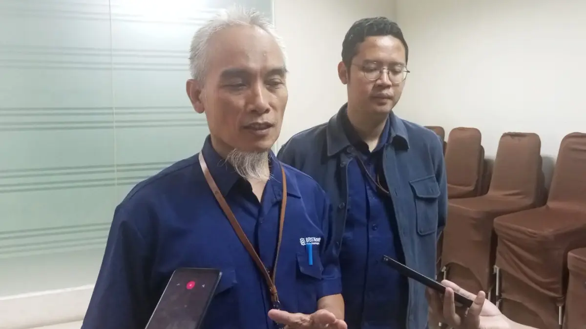 Kepala BPJS Kesehatan Cabang Kota Bogor, Jayadi saat menyampaikan keterangan kepada wartawan. (Fikri/Radar Bogor)