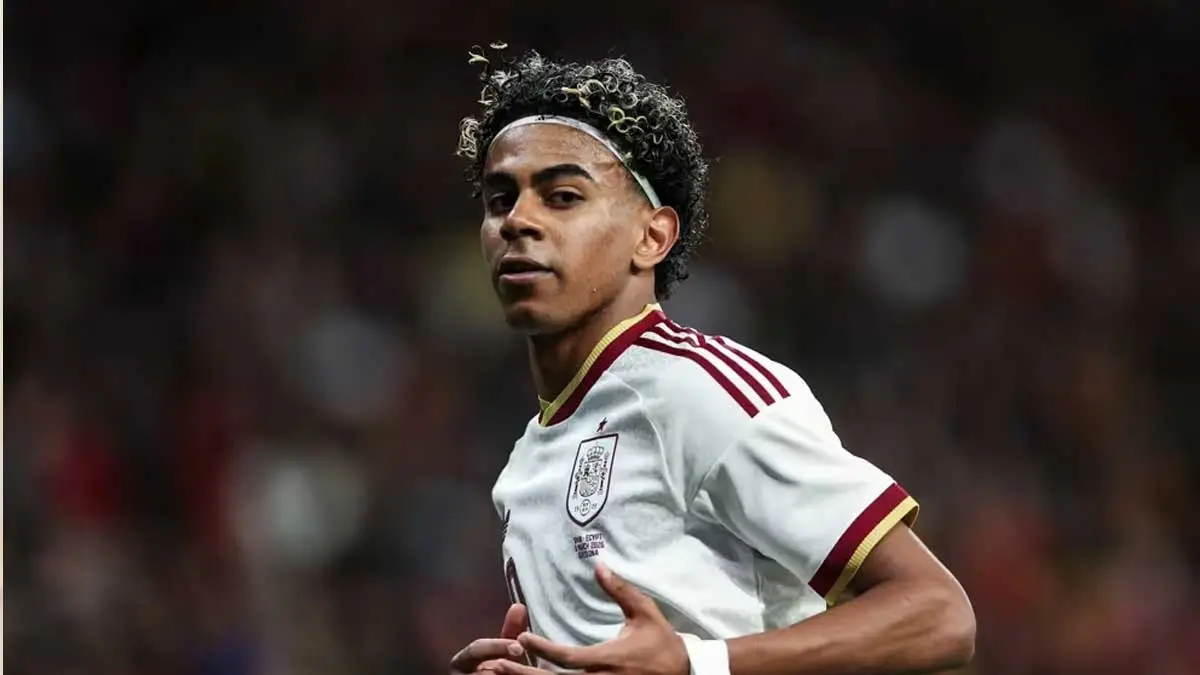 Lamine Yamal yang melontarkan pernyataan soal Timnas Prancis dikritik netizen. (Foto : FIFA)