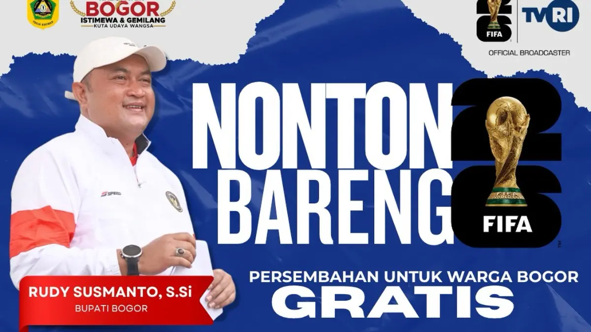 Nobar Piala Dunia gratis di Bogor. Foto: Instagram