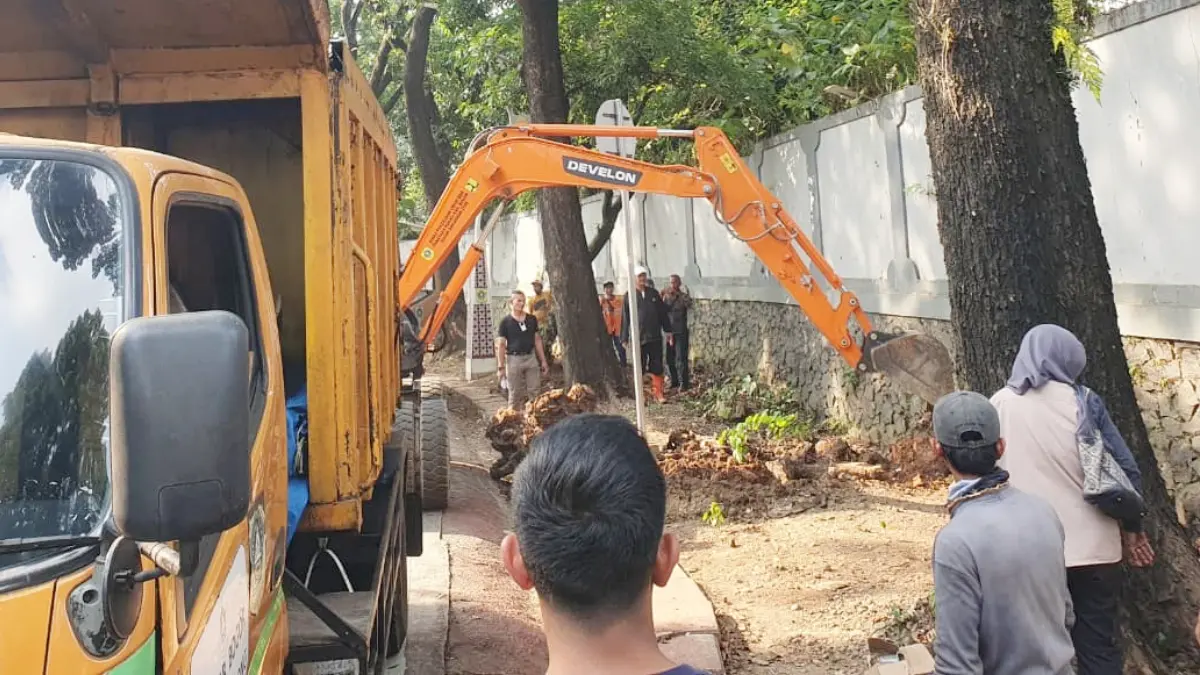 Penataan yang dilakukan Pemerintah Kabupaten Bogor di wilayah Babakan Madang. (Hendi Novian/Radar Bogor)