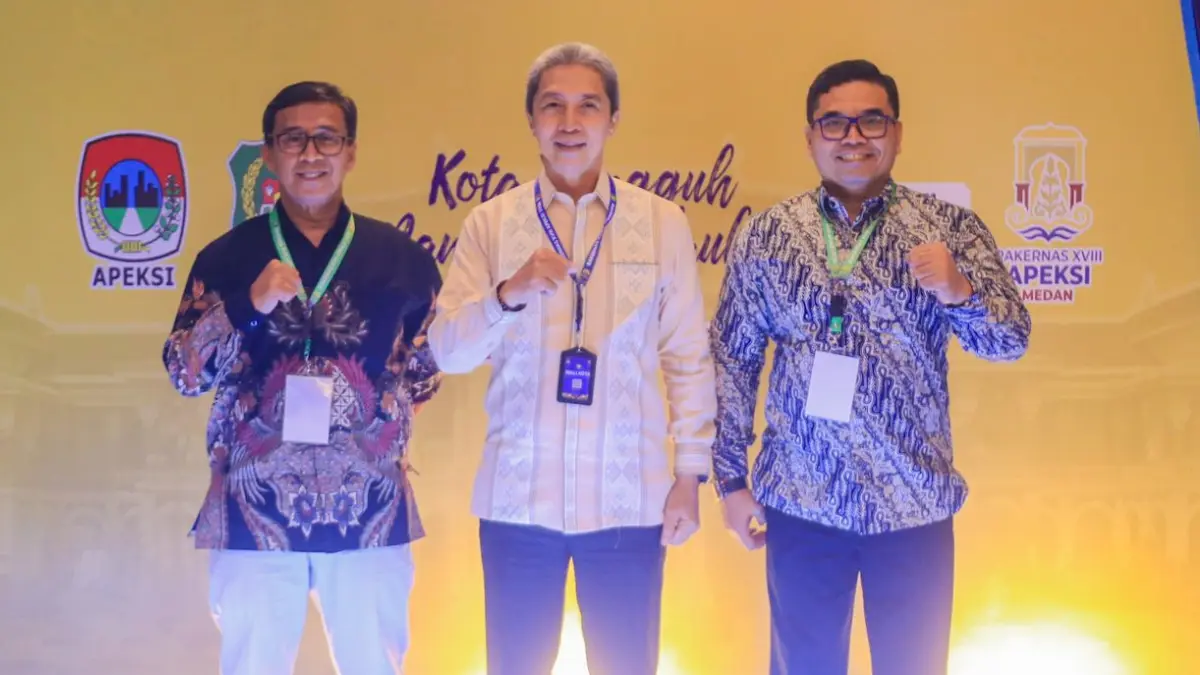 Wali Kota Bogor Dedie A Rachim saat menghadiri Rakernas XVIII Asosiasi Pemerintah Kota Seluruh Indonesia (APEKSI) 2026. (Dok. Humas Pemkot Bogor)