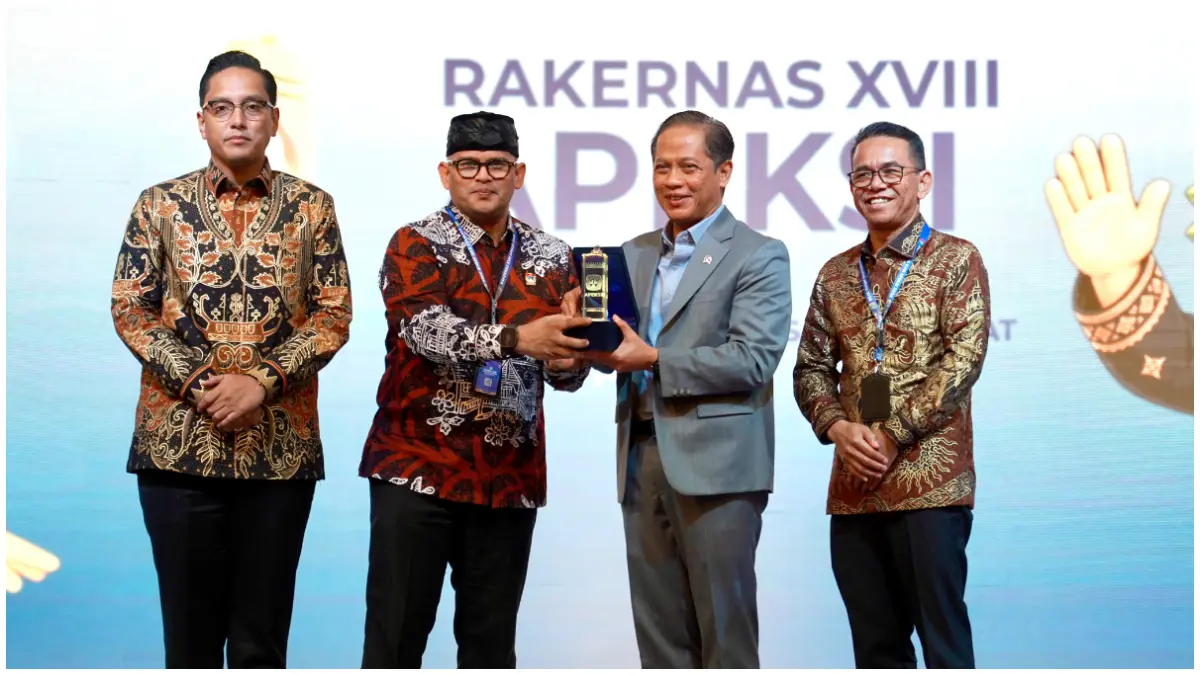 Wamenko Pangan Hanif Faisol saat menghadiri Rakernas XVII APEKSI.