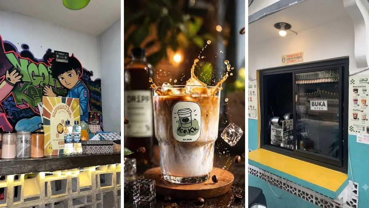 Rekomendasi luliner di Gunung Putri Bogor. (Foto : Instagram: @ngopikeun73gbj, @omahkopi78, @eskkcoffe)