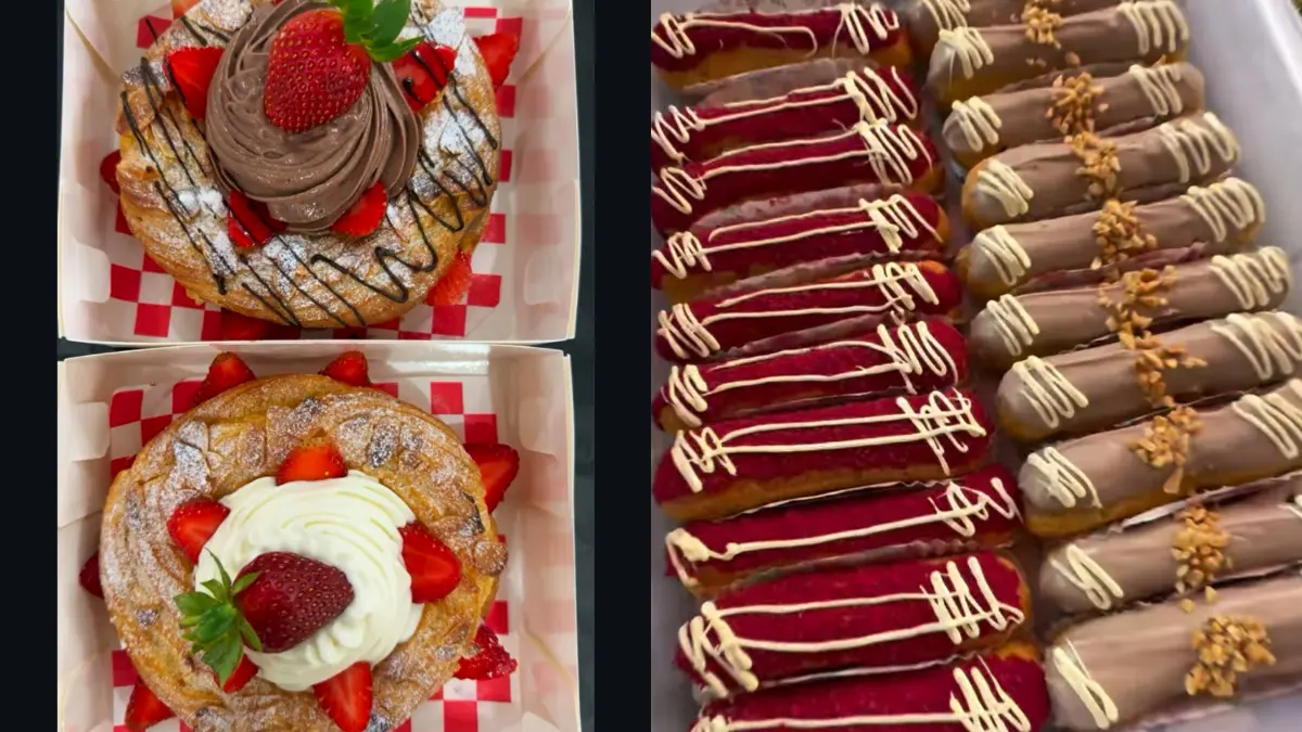 Kuliner unik choux dan eclair di CFD Cijantung. (Foto: Instagram @classic.choux.eclair)