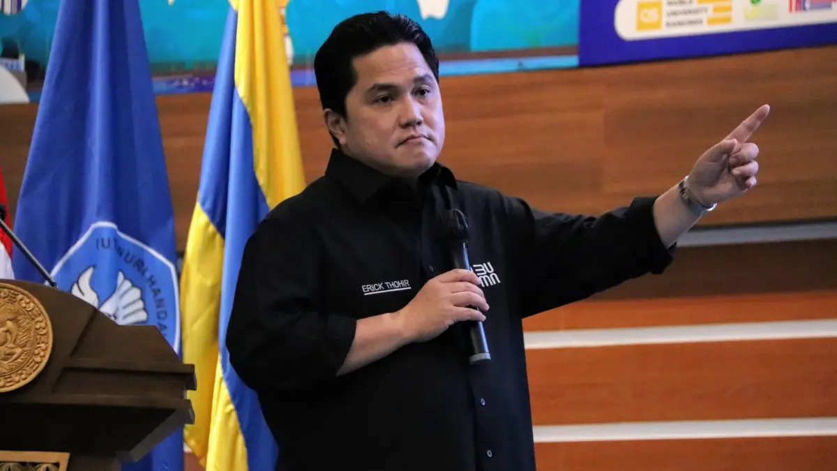 Ketua Umum PSSI Erick Thohir. Foto: Universitas Airlangga