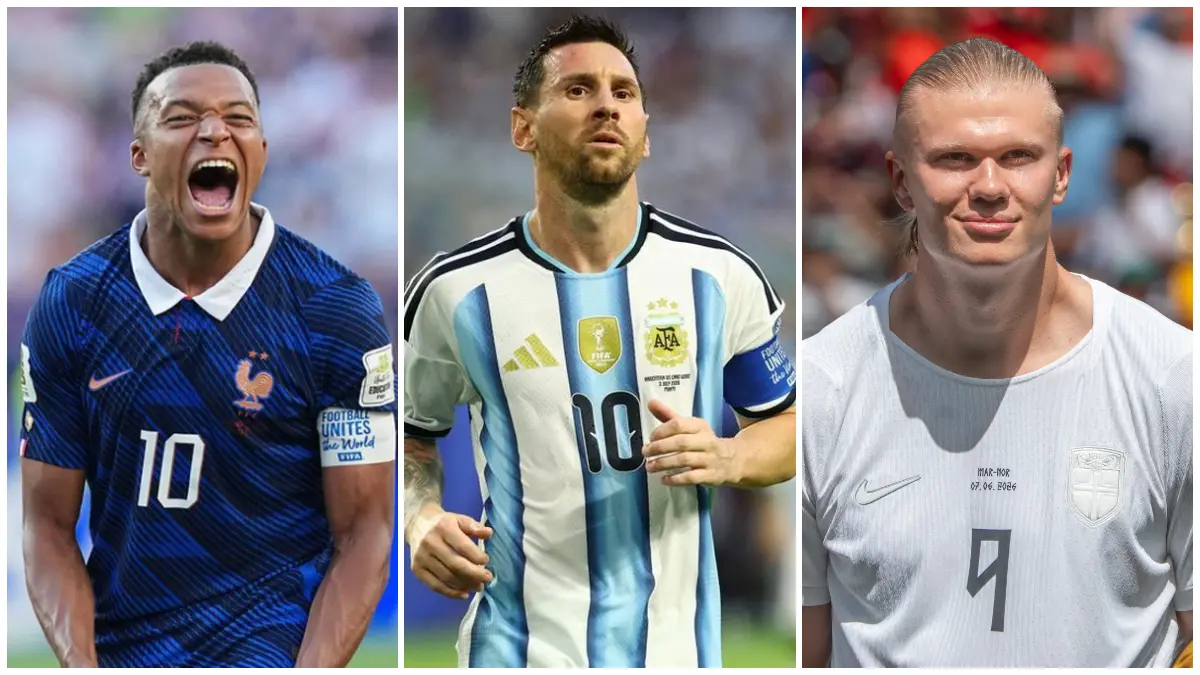 Kylian Mbappe, Messi dan Erling Halaand sama-sama megoleksi 7 gol di daftar top skor sementara Piala Dunia 2026.