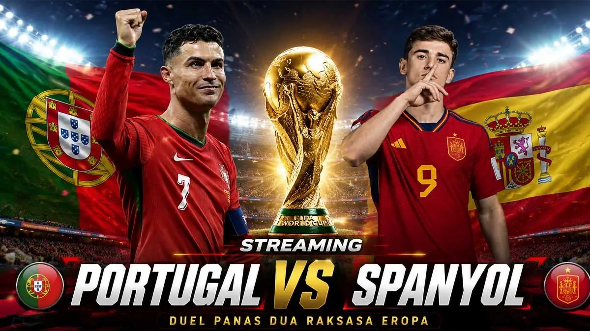 Portugal akan menghadapi Spanyol pada babak 16 besar Piala Dunia 2026.