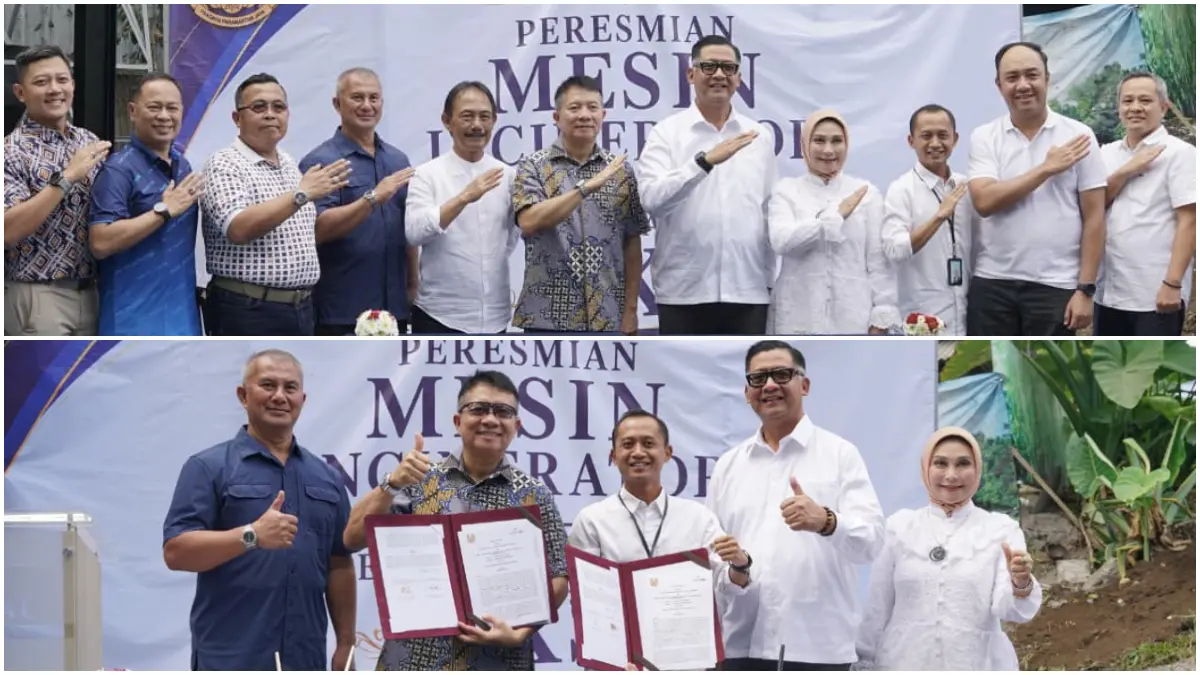 Bank bjb dan Mabes AU melakukan penandatanganan pedoman kerja dengan SESKOAU terkait penyaluran tunjangan kinerja. (Dok. bjb)