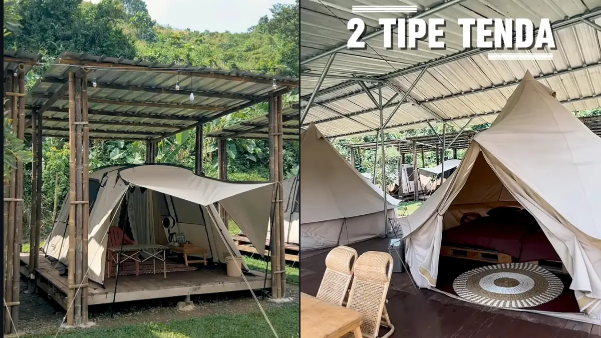 Glamping Saung Baheula Bogor. (Foto: Instagram @saungbaheula)