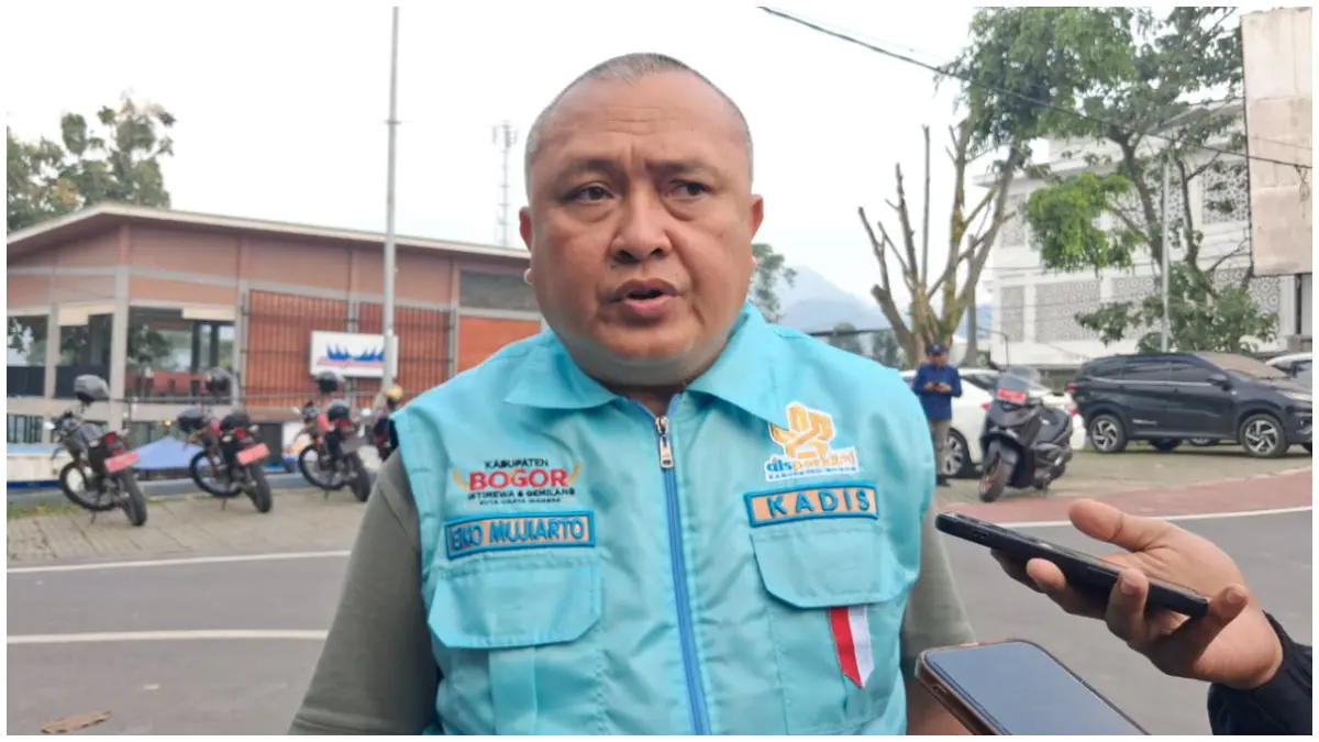 Kepala Disperkim Kabupaten Bogor, Eko Mujiarto saat dimintai keterangan oleh Radar Bogor. (Foto: Muhammad Ali/Radar Bogor)