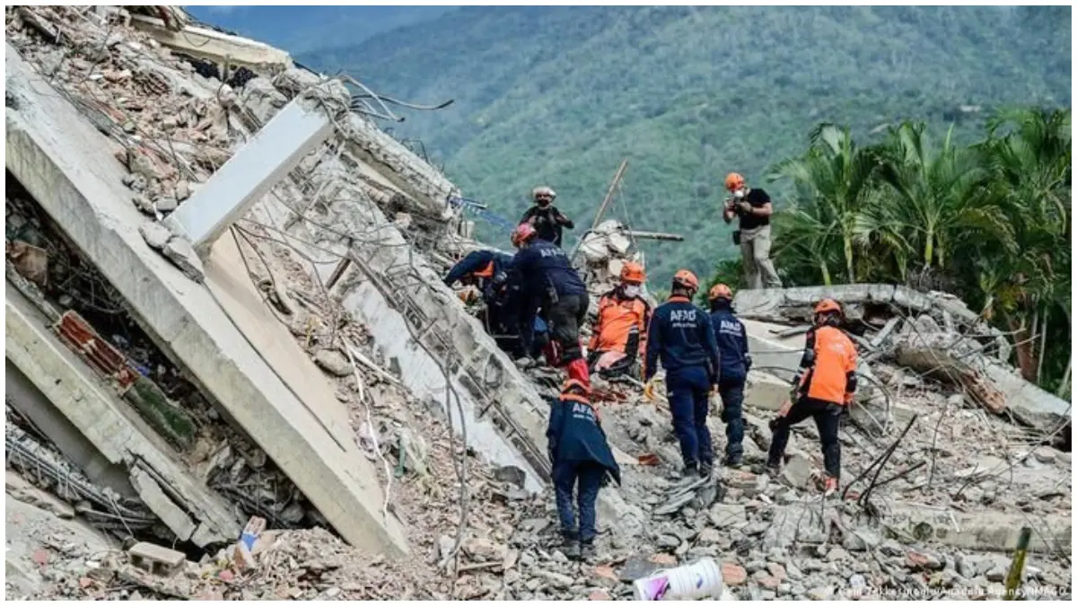 Kondisi pasca gempa Venezuela. (Foto: dw news) 
