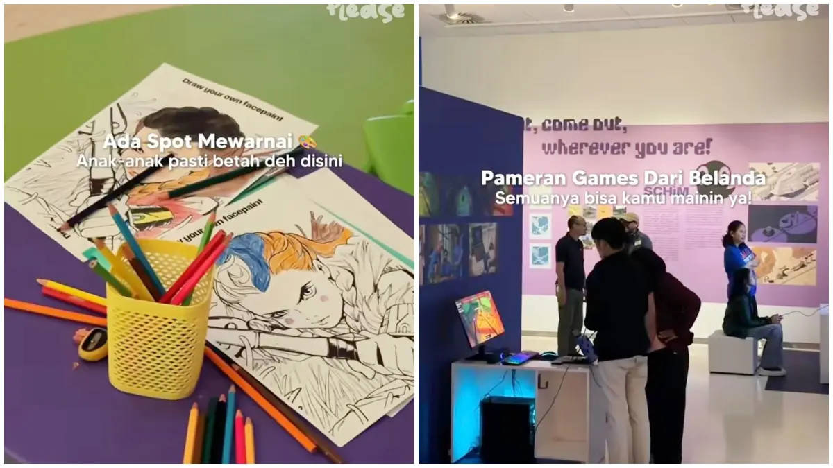 Pameran Clogs, Tulips and Video Games di Erasmus Huis, Jakarta Selatan. (Foto: Instagram @jktdiemplease)