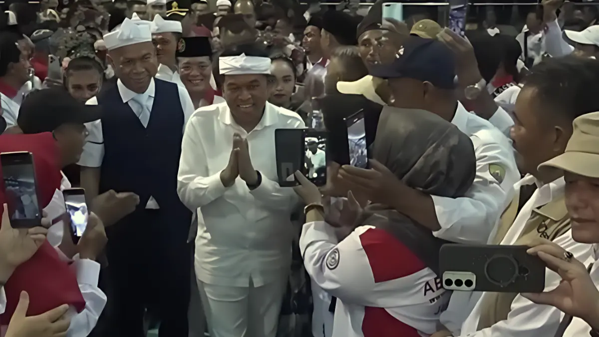 Gubernur Jawa Barat, KDM saat hadiri kegiatan ABPEDNAS di Kabupaten Sumedang.  (KANG DEDI MULYADI CHANNEL)