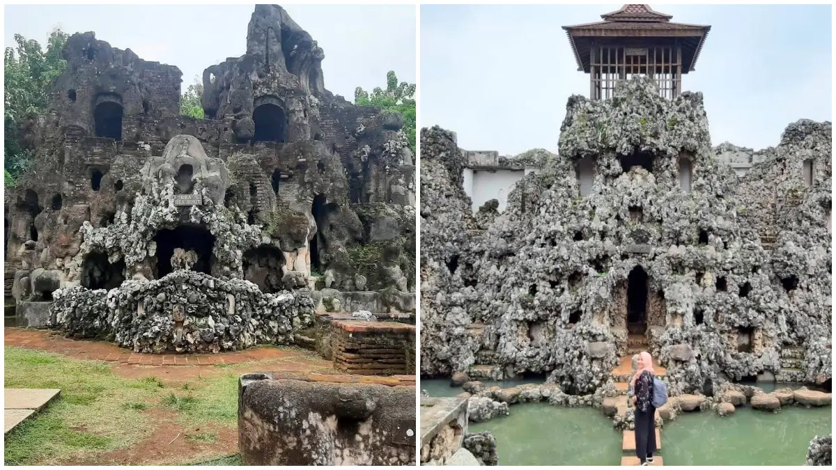 Keindahan Goa Sunyaragi, destinasi wisata yang menyediakan edukasi sejarah sekaligus wahana bermain. (Foto: Google Maps taufik hd, Nina Mulyani, Tommy Tjahjono, dan Diana Sari)