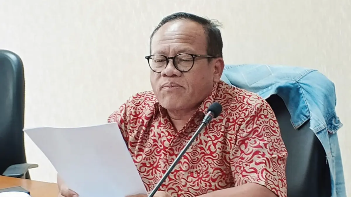Ketua Komisi I DPRD Kota Bogor, Sugeng Teguh Santoso menyampaikan hasil rapat kerja dengan dinas terkait soal kasus tempat hiburan malam yang tengah viral. (Fikri/Radar Bogor)