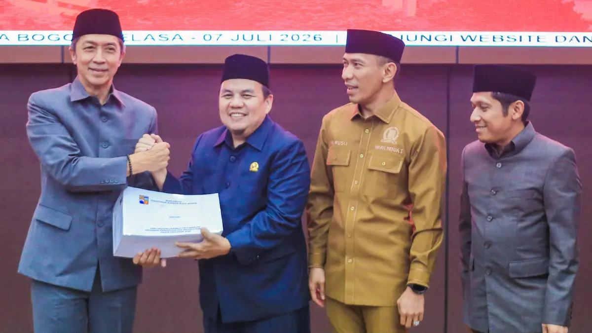 Rapat Paripurna di Gedung DPRD Kota Bogor. (Dok. Humas Pemkot Bogor)