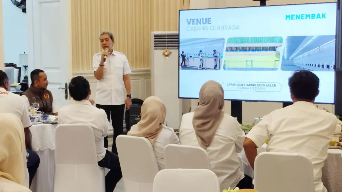 Wali Kota Bogor Dedie A Rachim saat pemaparan kesiapan Kota Bogor menjadi tuan rumah Porprov 2026 (Dok. Humas Pemkot Bogor)