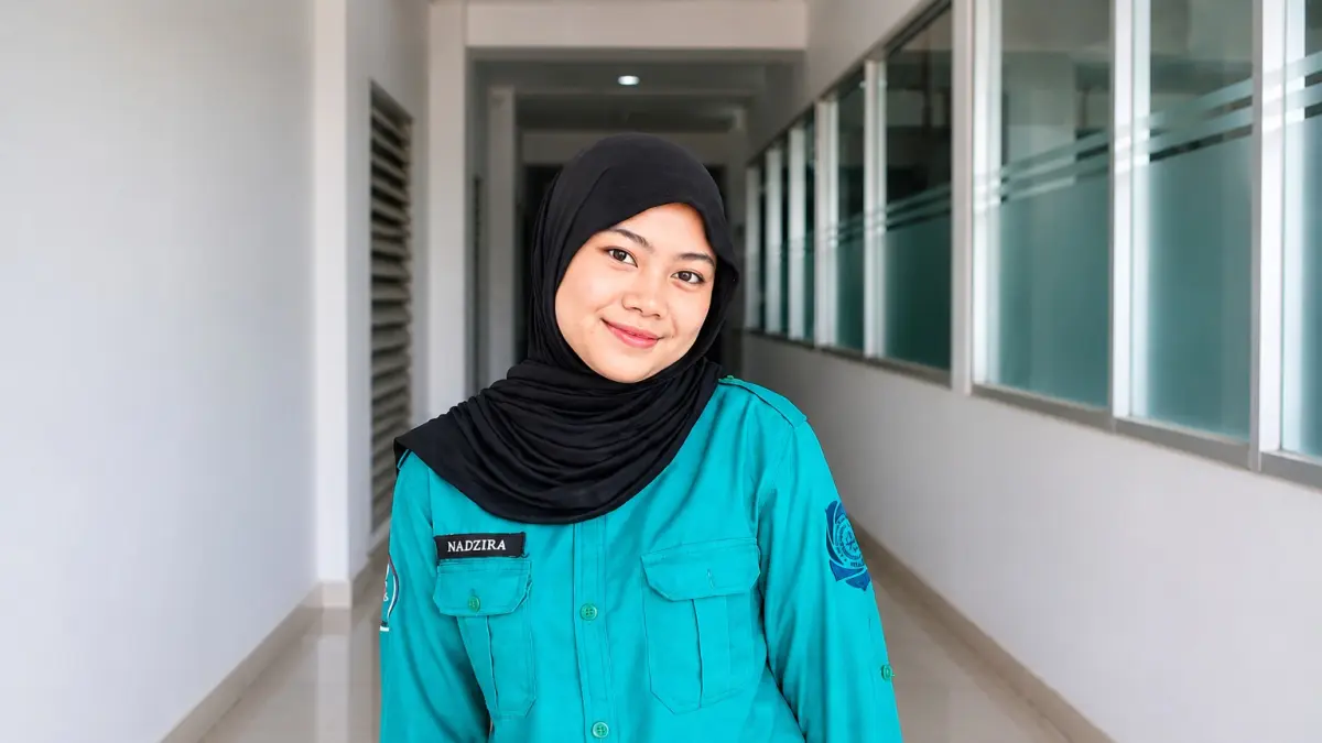 Ketua Himpunan Mahasiswa Bioteknologi UM Bandung, Nadzira Nurul Fadhilah, mengajak calon mahasiswa memilih program studi sesuai minat. (Dok. Nadzira)