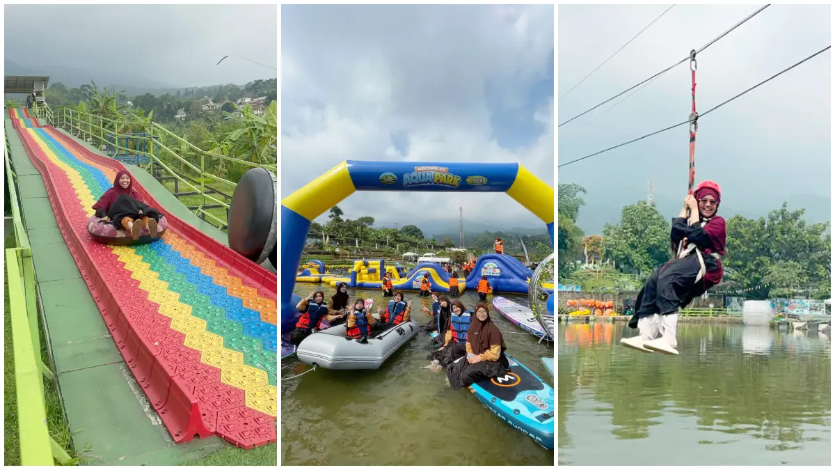 Sejumlah aktivitas yang bisa dilakukan di Jbound Geo Edu Park Bogor. (Foto: Pengelola for Radar Bogor)