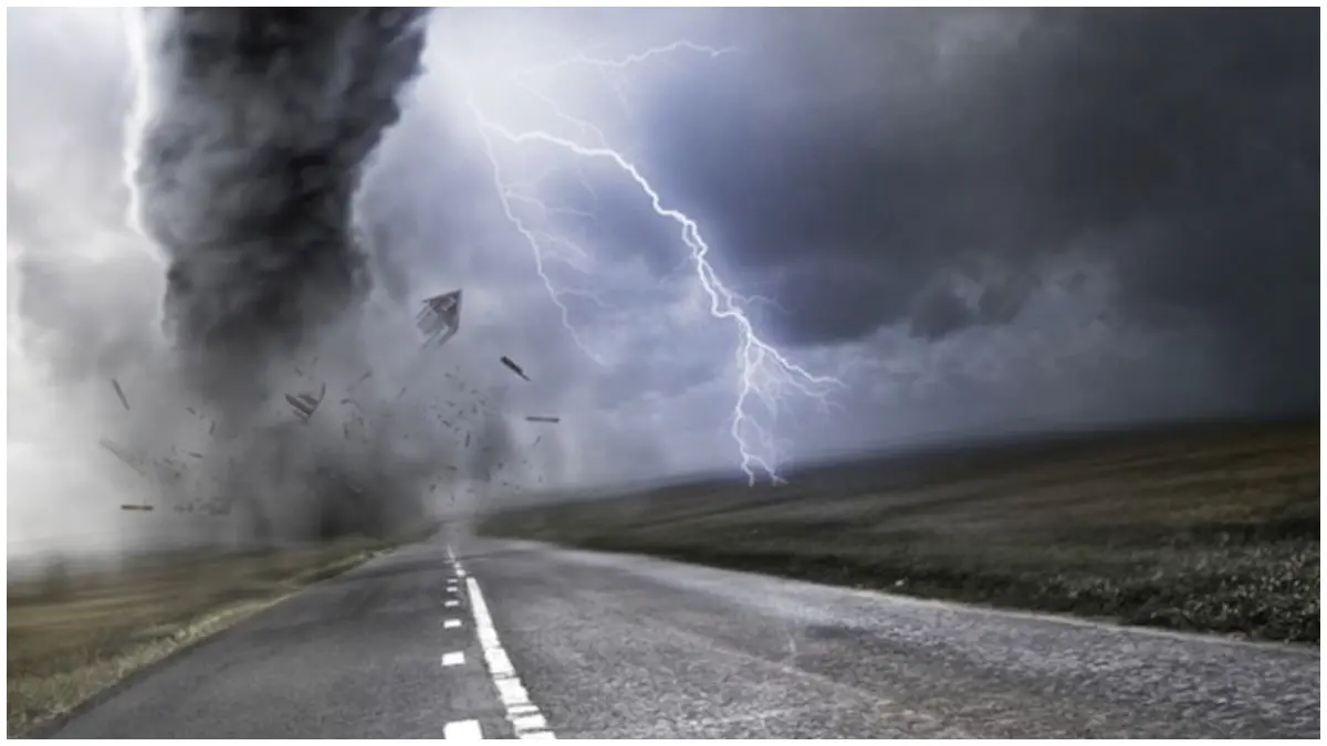 Ilustrasi angin tornado